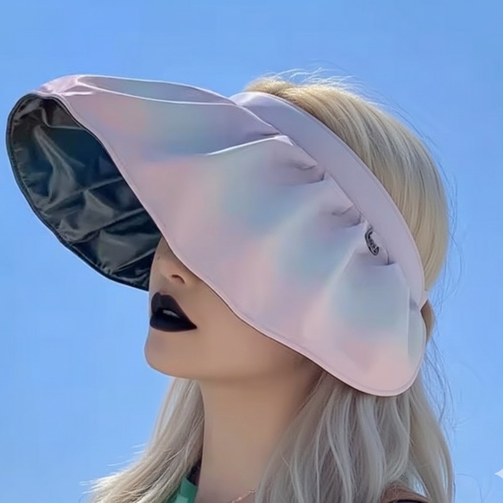 Foldable Pastel Gradient Visor Hat - image 1
